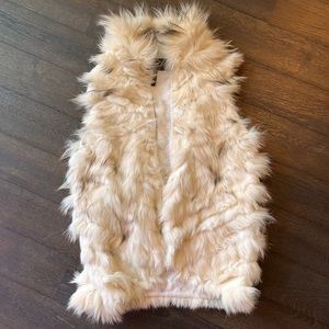 BCBG REAL FUR VEST